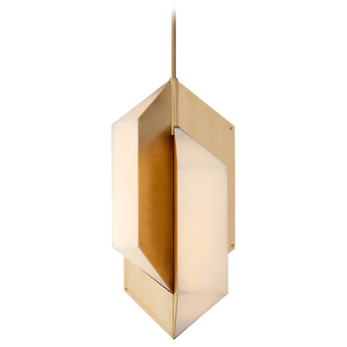 Visual Comfort Signature Collection Kelly Wearstler Ophelion Medium Pendant in Brass by Visual Comfort Signature KW5722ABALB