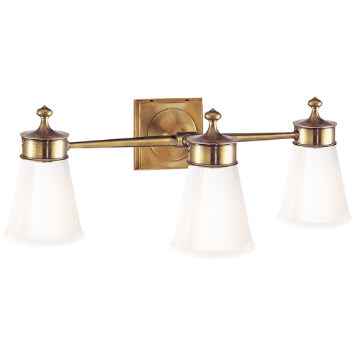 Visual Comfort Signature Collection Studio VC Siena Triple Sconce in Antique Brass by Visual Comfort Signature SS2003HABWG