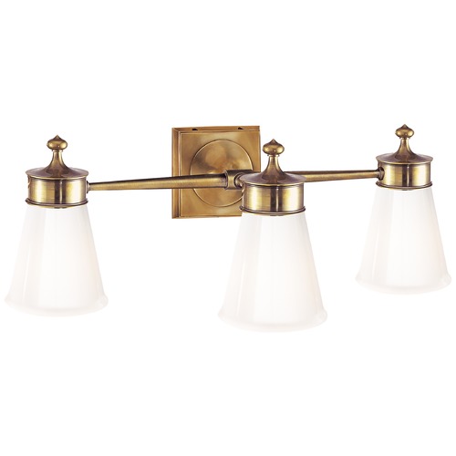 Studio VC Siena Triple Sconce in Antique Brass by Visual Comfort Signature