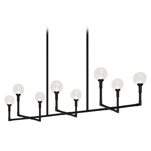 Matteo Lighting Matteo Lighting Candlestix Black Island Light C64808BKCL