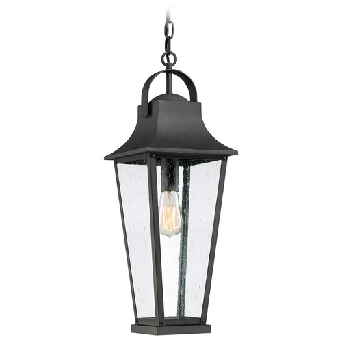 Quoizel Lighting Galveston Mini Pendant in Mottled Black by Quoizel Lighting GLV1508MB