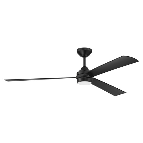 Craftmade Lighting Sterling Flat Black LED Ceiling Fan by Craftmade Lighting STL60FB3