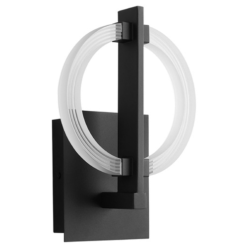 Oxygen Arena Black LED Sconce