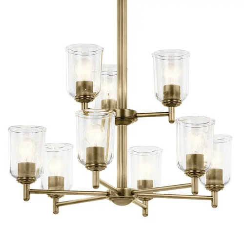 Kichler Lighting Kichler Lighting Shailene Natural Brass Chandelier 43672NBRCLR