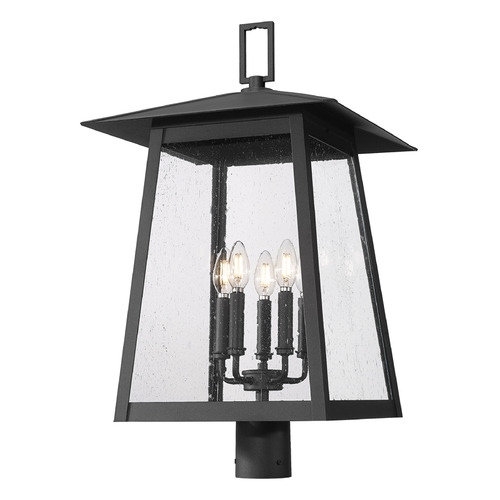 Z-Lite Rainer Black Post Light