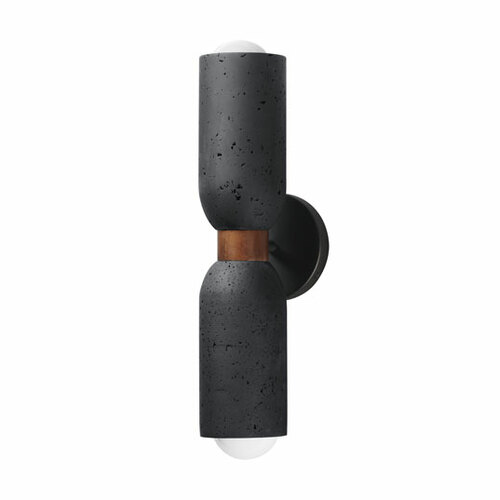 Pompeii 2-Light Wall Sconce in Matte Black by Maxim Lighting