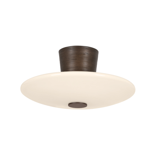 Albus LED Semi-Flush Mount in Bronze Leaf by Troy Lighting