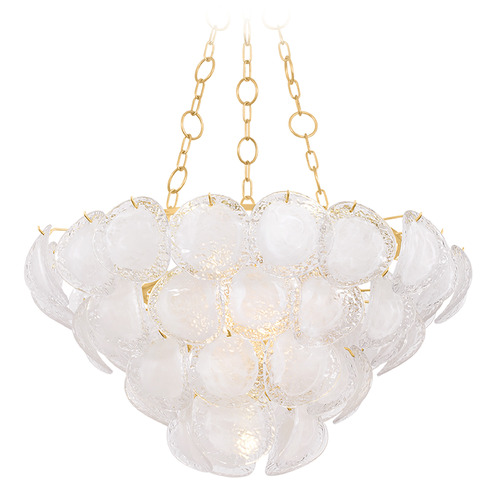 Hudson Valley Lighting Cedar Hill Vintage Gold Leaf LED Chandelier