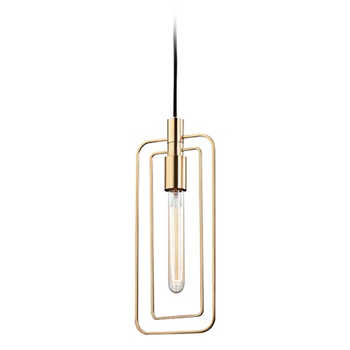 Hudson Valley Lighting Masonville Aged Brass Pendant by Hudson Valley Lighting 3030-AGB