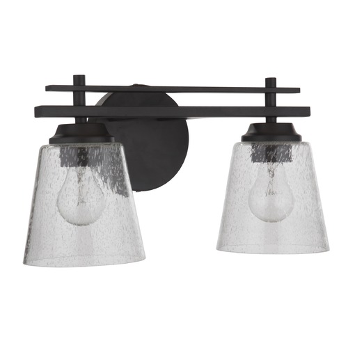 Drake 15.50-Inch Vanity Light in Flat Black by Craftmade Lighting