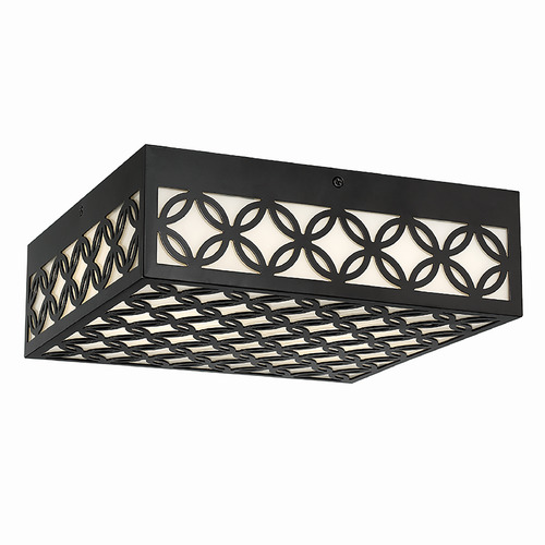 Eurofase Lighting Clover 12-Inch LED Flush Mount in Black by Eurofase Lighting 42696-018