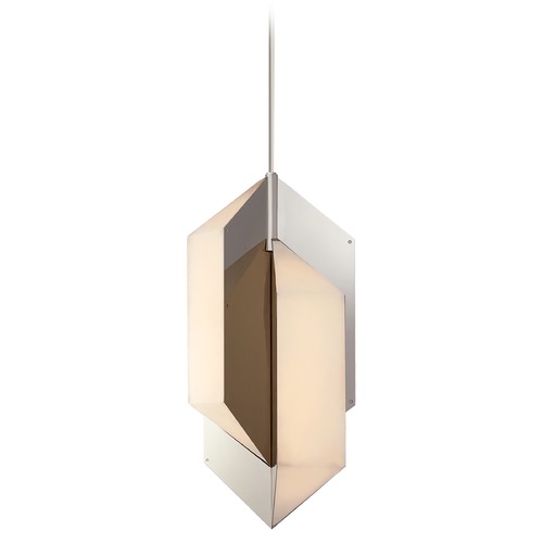 Visual Comfort Signature Collection Kelly Wearstler Ophelion Medium Pendant in Nickel by Visual Comfort Signature KW5722PNALB