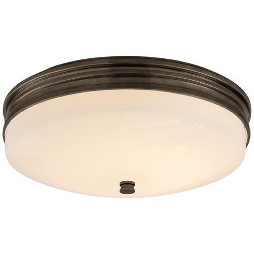 Chapman & Myers Launceton LED Flush Mount in Bronze by Visual Comfort Signature
