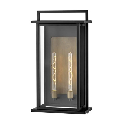 Langston 28-Inch Outdoor Wall Light in Black by Hinkley Lighting