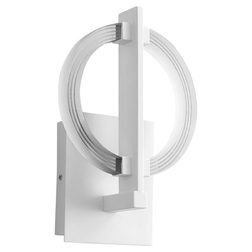 Oxygen Arena White LED Sconce