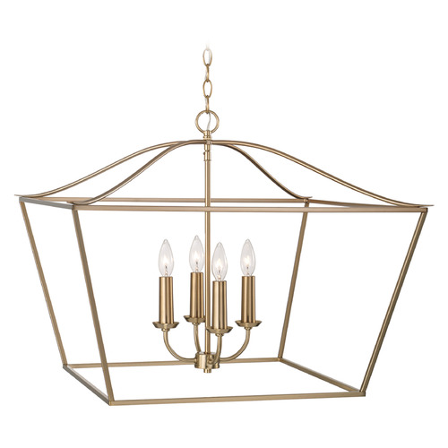 Capital Lighting Grady 4-Light Pendant in Matte Brass by Capital Lighting 350641MA