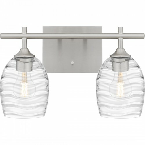 Lucy 15-Inch Bath Light in Brushed Nickel by Quoizel Lighting