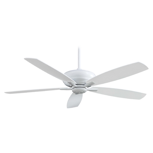 Kola XL 60-Inch Fan in White by Minka Aire