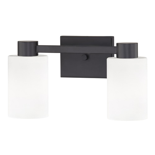Design Classics Lighting Design Classics Vashon Matte Black Bathroom Light 2102-07 GL1024C
