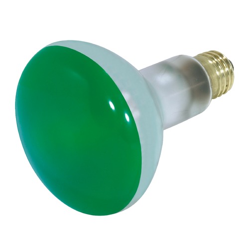 Satco Lighting 75W BR30 Green Incandescent Medium Base Bulb by Satco Lighting S3227