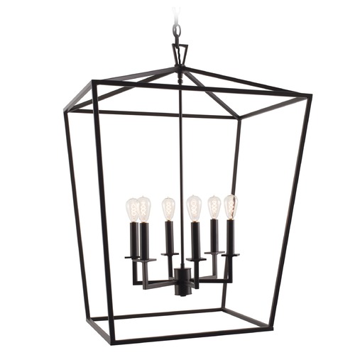 Norwell Lighting Norwell Lighting Cage Matte Black Pendant Light 1082-MB-NG