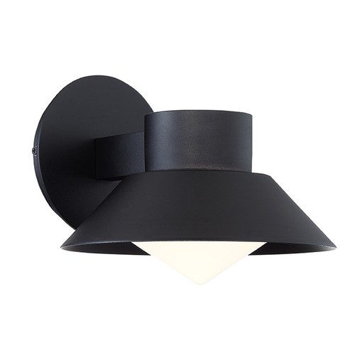 Modern Forms by WAC Lighting Oslo 6.50-Inch LED Outdoor Wall Light in Black by Modern Forms WS-W18708-BK