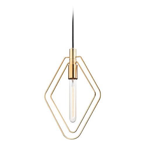 Hudson Valley Lighting Masonville Aged Brass Pendant by Hudson Valley Lighting 3040-AGB