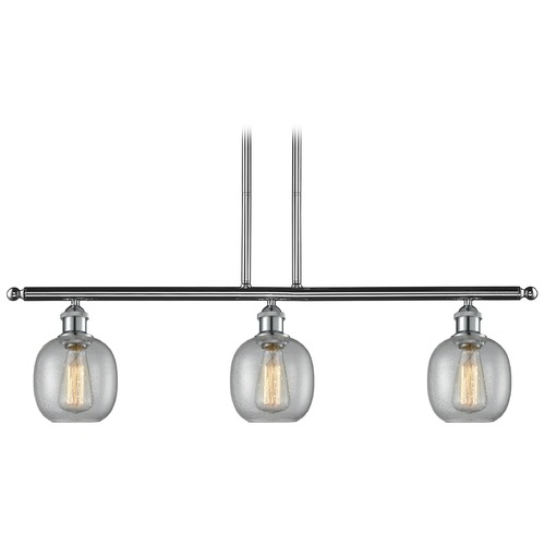 Innovations Lighting Innovations Lighting Belfast Polished Chrome Island Light with Globe Shade 516-3I-PC-G104