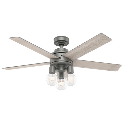 Hunter Fan Company Hardwick 52-Inch LED Fan in Matte Silver by Hunter Fan Company 51842