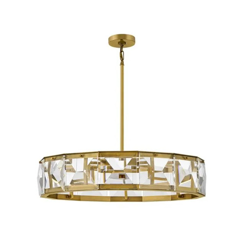 Fredrick Ramond Jolie 30-Inch LED Crystal Chandelier in Brass by Fredrick Ramond FR30105HBR