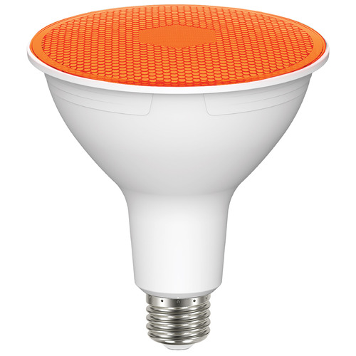 11.5W PAR38 90-Degree LED Light Bulb in Amber by Satco Lighting