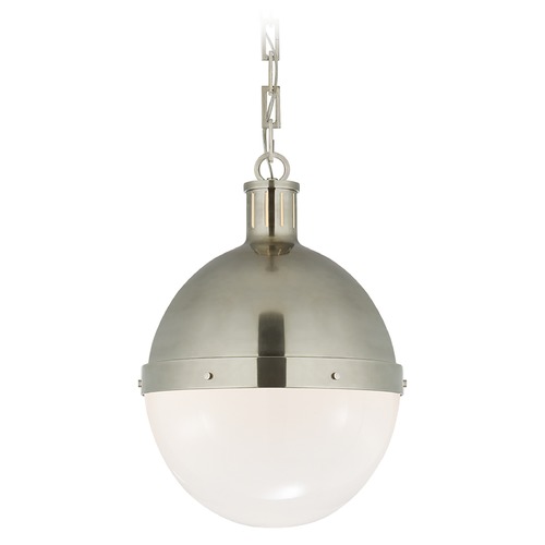 Visual Comfort Signature Collection Thomas OBrien Hicks Large Pendant in Antique Nickel by Visual Comfort Signature TOB5063ANWG