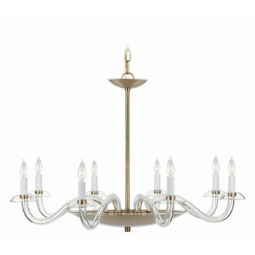 Visual Comfort Signature Collection Paloma Contreras Brigitte Chandelier in Antique Brass by VC Signature PCD5020CG/HAB