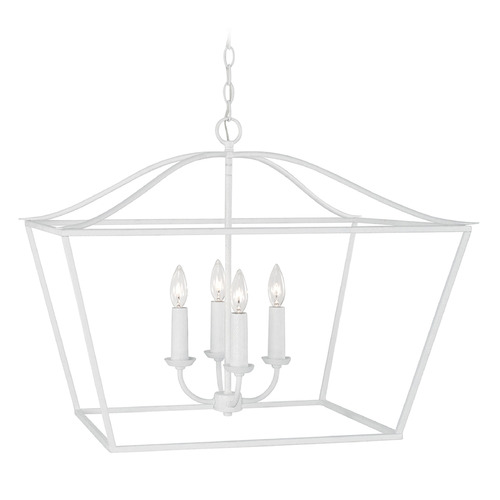 Grady 4-Light Pendant in Textured White by Capital Lighting