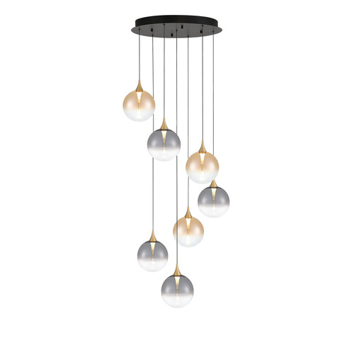 Lissa 7-Light Multi-Light LED Pendant in Gold by Eurofase Lighting