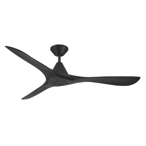 Modern Forms Carve Matte Black Ceiling Fan Without Light
