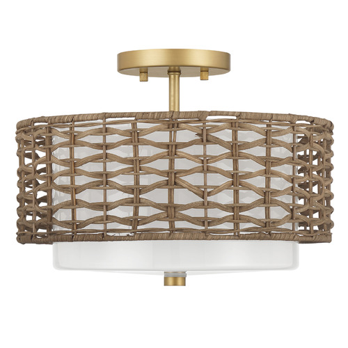 Hunter Fan Company Hunter Fan Company Laila Luxe Gold Semi-Flushmount Light 48211