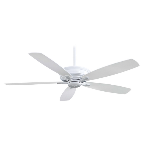 Kafe 60-Inch Ceiling Fan in White by Minka Aire