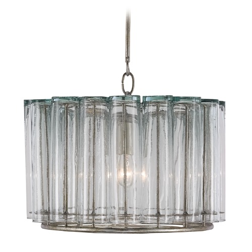Currey and Company Lighting Bevilacqua Silver Leaf Pendant Light