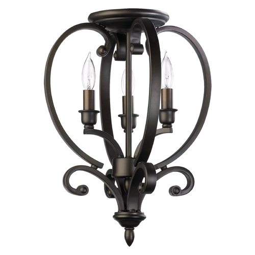 Quorum Lighting Bryant Oiled Bronze Pendant by Quorum Lighting 6754-3-86