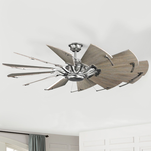 Springer Antique Nickel Ceiling Fan by Progress Lighting