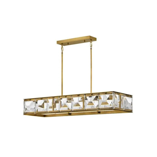 Jolie 45.25-Inch Linear Crystal Chandelier in Brass by Fredrick Ramond