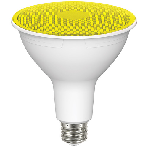11.5W PAR38 90-Degree LED Light Bulb in Yellow by Satco Lighting
