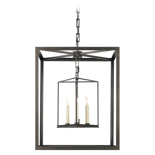 Visual Comfort Signature Collection E.F. Chapman Osborne Lantern in Aged Iron by Visual Comfort Signature CHC2217AI