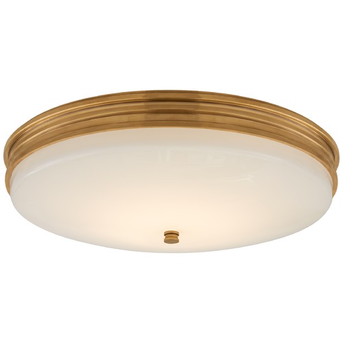 Visual Comfort Signature Collection Chapman & Myers Launceton LED Flush Mount in Brass by Visual Comfort Signature CHC4603ABWG