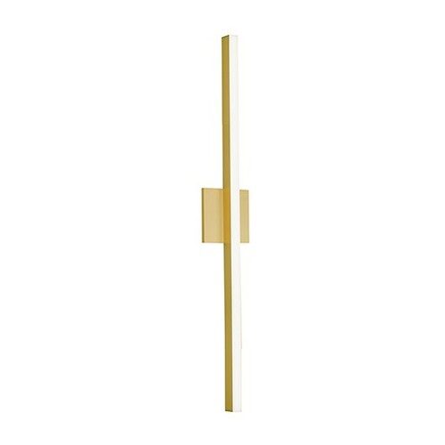 Vega Brushed Gold LED Vertical Bathroom Light by Kuzco Lighting