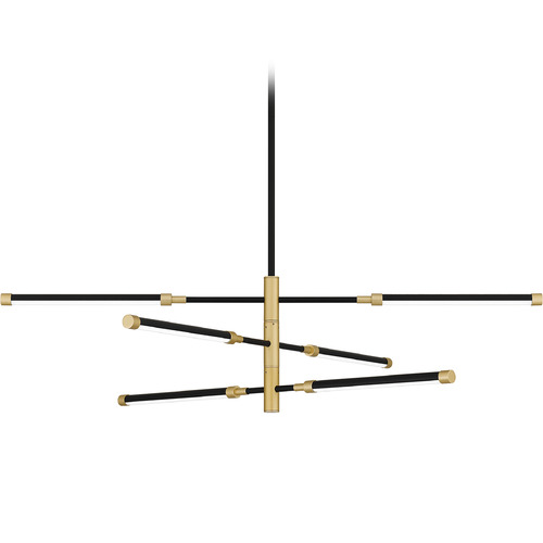 Azalea Linear Light in Matte Black by Quoizel Lighting