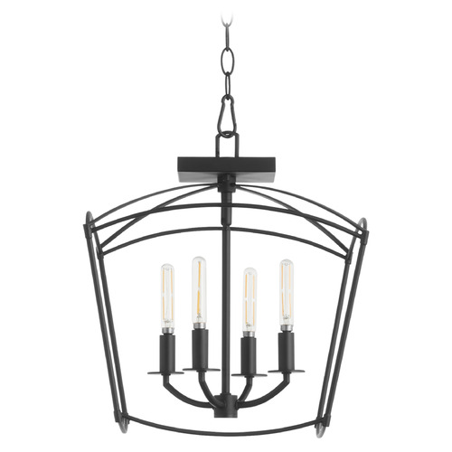 Quorum Lighting Mantle Matte Black Pendant by Quorum Lighting 2812-14-59