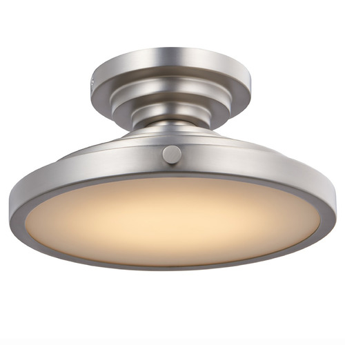 Kalco Lighting Pasos Satin Nickel LED Flushmount Light