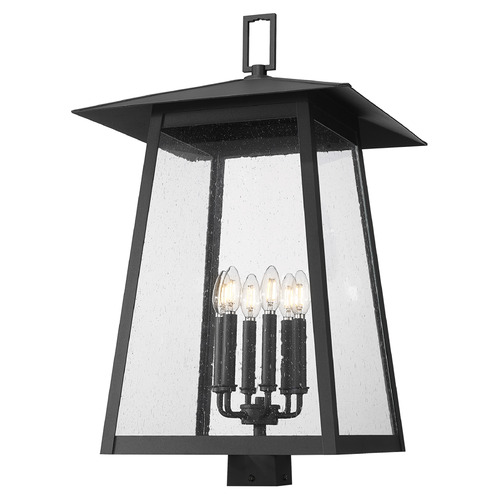 Z-Lite Rainer Black Post Light